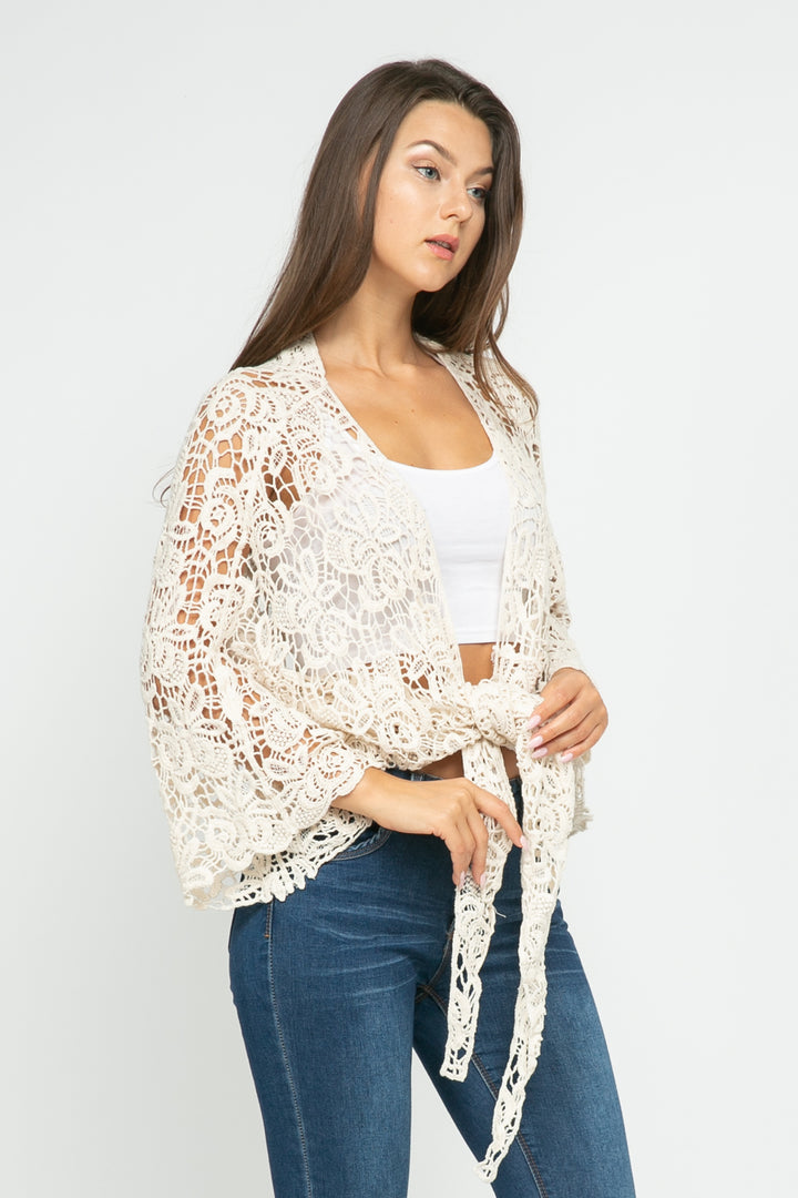 Crochet Wrap Kimono Top