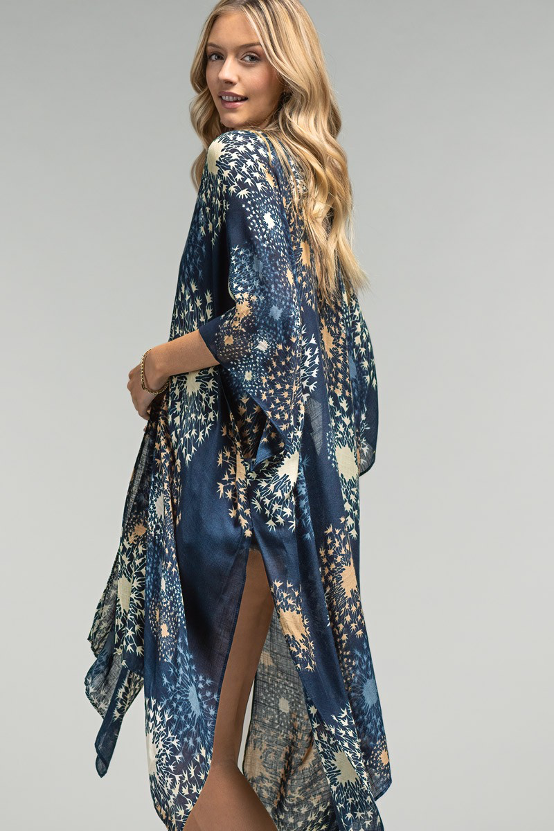 Dandelion Floral Kimono  hi