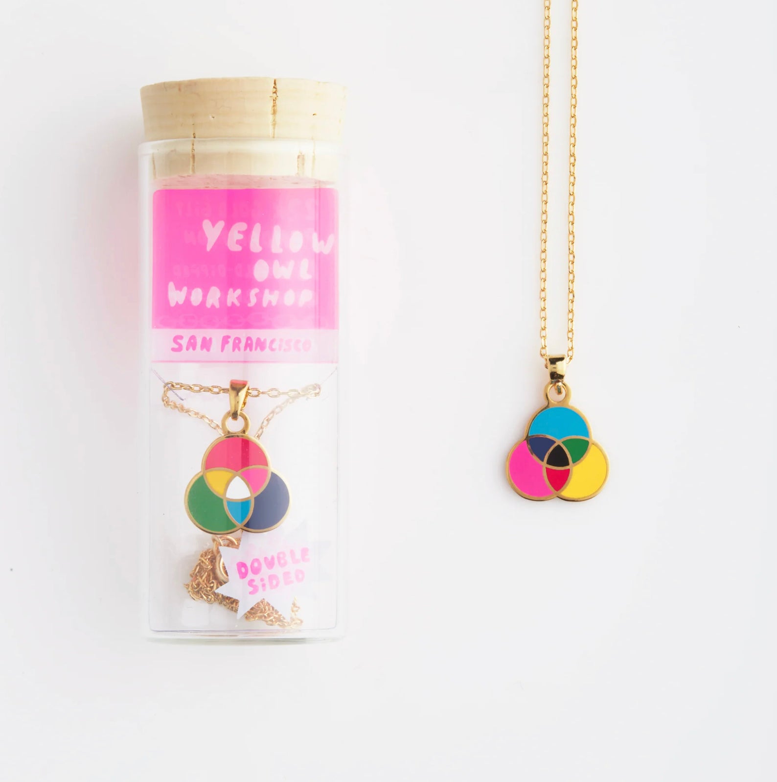 Colorful Two-Sided Pendant