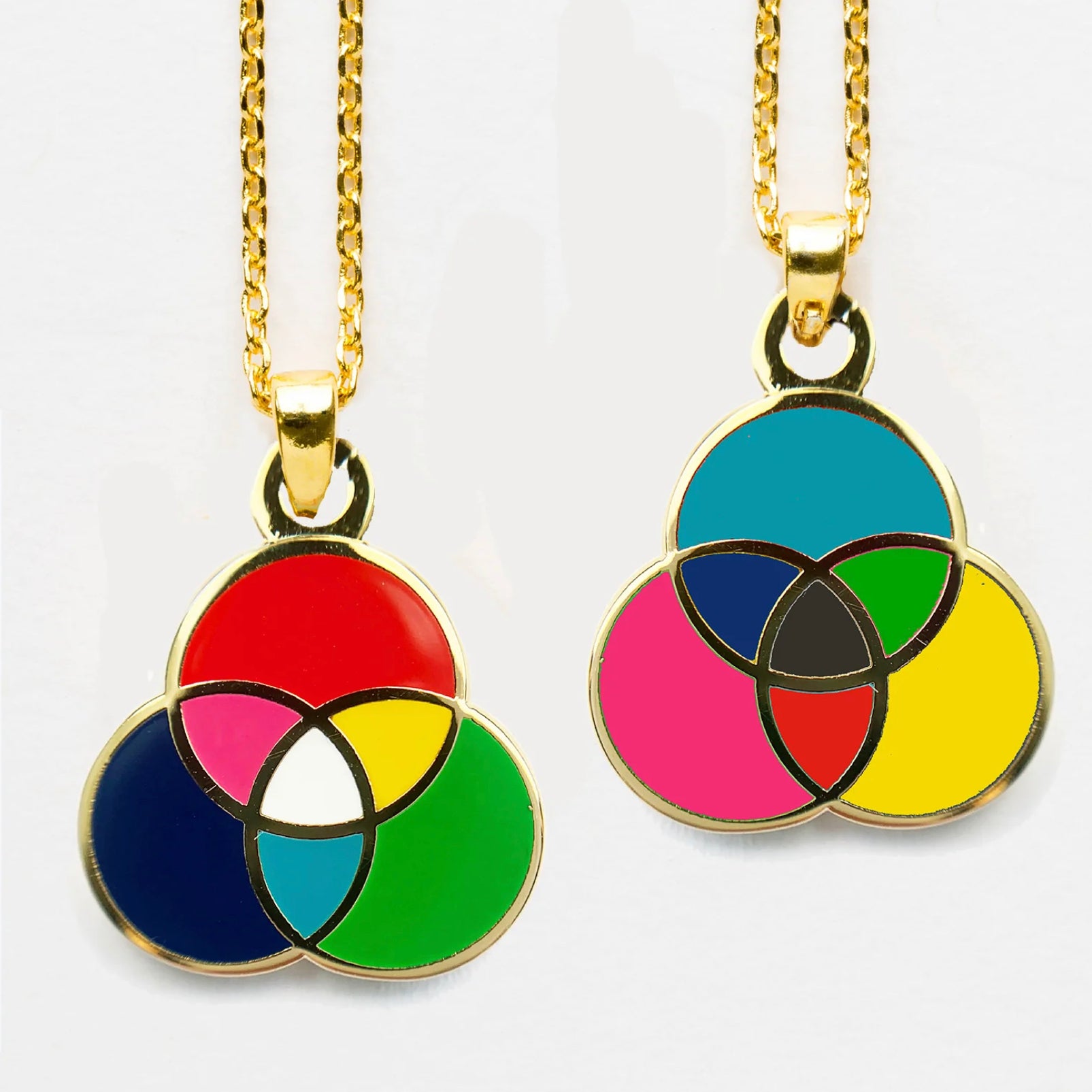 Colorful Two-Sided Pendant